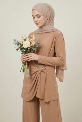 Gold Tokalı Sandy İkili Takım Camel - HBS