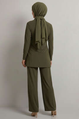 Gold Tokalı Sandy İkili Takım Haki - İkili Takım