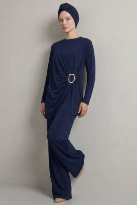 Gold Tokalı Sandy İkili Takım Lacivert - HBS