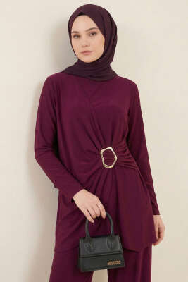 Gold Tokalı Sandy İkili Takım Mor 