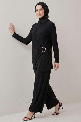 Gold Tokalı Sandy İkili Takım Siyah 