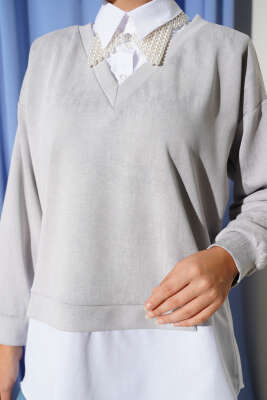 Gömlek Yakalı Granili Tunik Taş - 300-500 TL Ürünler