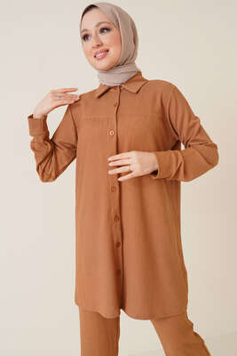 Gömlekli Bürümcük İkili Takım Camel - İKİLİ TAKIM