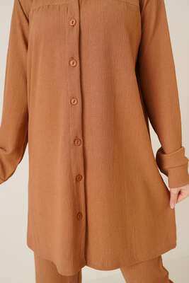 Gömlekli Bürümcük İkili Takım Camel - İKİLİ TAKIM