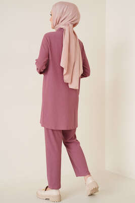 Gömlekli Bürümcük İkili Takım Gül Kurusu - İKİLİ TAKIM