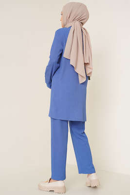 Gömlekli Bürümcük İkili Takım İndigo - İKİLİ TAKIM