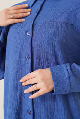 Gömlekli Bürümcük İkili Takım İndigo - İKİLİ TAKIM