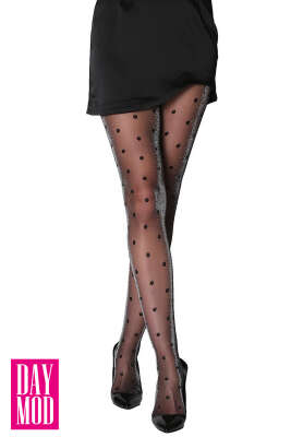 Güneş Simli Külotlu Çorap Siyah 