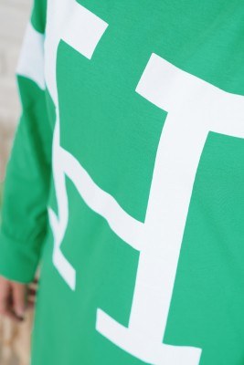 H Baskılı Benetton Tişört - Thumbnail