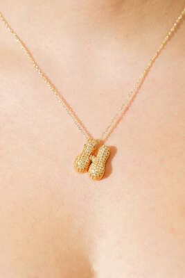 H Harfli Taşlı Kolye - KONYALI BİJUTERİ