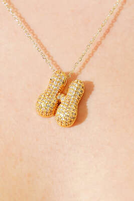 H Harfli Taşlı Kolye - Günün Seçilenleri