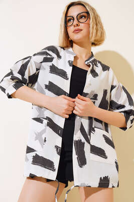 Hakim Yaka Gömlek Ekru 