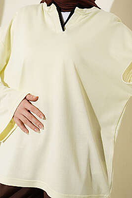 Hakim Yaka Loyşa Tunik Sarı - Tunik