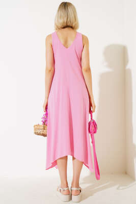 Halka Askılı Elbise Pembe - Kadın Giyim Modelleri