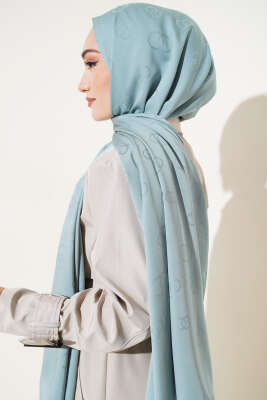 Halka Desen Jakar Şal Çağla Yeşili - Yılın Fırsatı