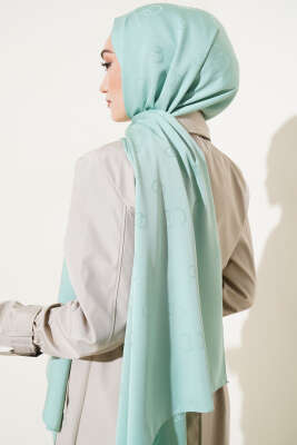 Halka Desen Jakar Şal Fıstık Yeşili - Yılın Fırsatı