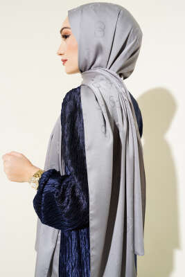 Halka Desen Jakar Şal Kayrak Grisi -35 - Yılın Fırsatı