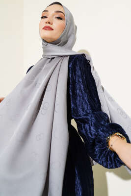 Halka Desen Jakar Şal Kayrak Grisi -35 - Yılın Fırsatı