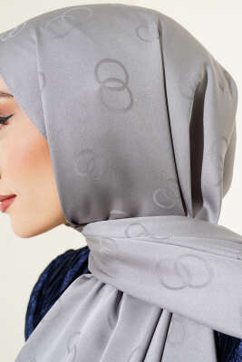 Halka Desen Jakar Şal Kayrak Grisi -35 - Yılın Fırsatı