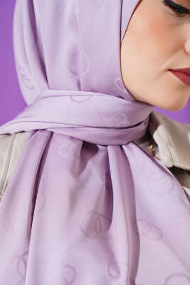 Halka Desen Jakar Şal Lila - Yılın Fırsatı