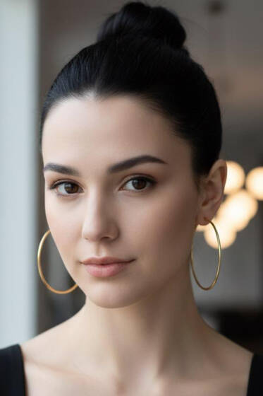 Halka Küpe Gold - Küpe