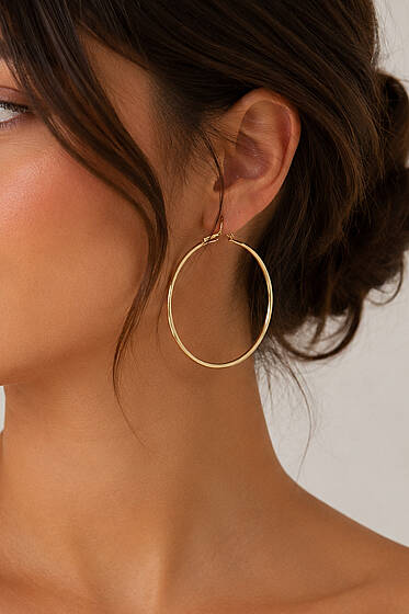 Halka Küpe Gold - Küpe
