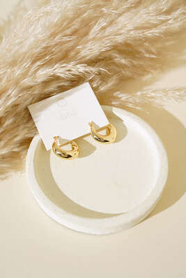 Hilal Model Küpe Gold - Yılın Fırsatı