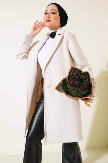 İç Astarlı Kaşe Kaban Taş - Kaban