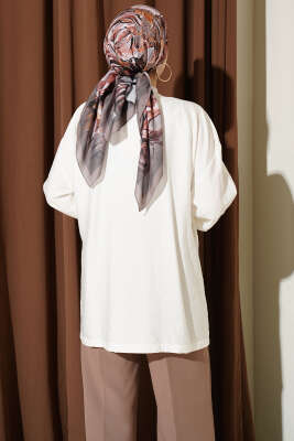 İp Bağlamalı Kimono Ekru - Dış Giyim&Mont