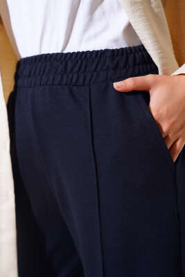 İki İplik çımalı Pantolon Lacivert - Pantolon