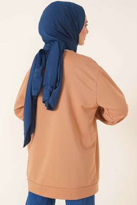 İki İplik Düz Tunik Latte - 100-300 TL Ürünler