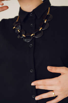 İki İplik Gömlekli İkili Takım Siyah - İKİLİ TAKIM