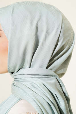 İllüzyon Desen Jakar Şal Çağla Yeşili -87 - Yılın Fırsatı