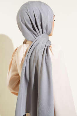 İllüzyon Desen Jakar Şal Kayrak Grisi -35 - Yılın Fırsatı