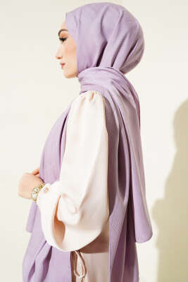 İllüzyon Desen Jakar Şal Lila -25 - Yılın Fırsatı