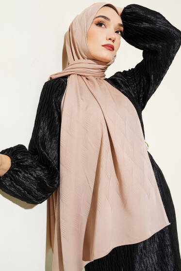 İllüzyon Desen Jakar Şal Taba -17 - Yılın Fırsatı