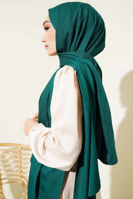 İllüzyon Desen Jakar Şal Zümrüt -78 - Yılın Fırsatı