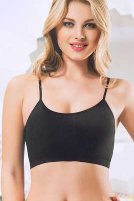 İnce Askılı Büstiyer Beyaz - Büstiyer/Bralet