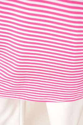 İnce Çizgili Tunik Fuşya - Tunik