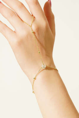 İnce Top Zincir Detaylı Işıltılı Şahmeran Gold - KONYALI BİJUTERİ