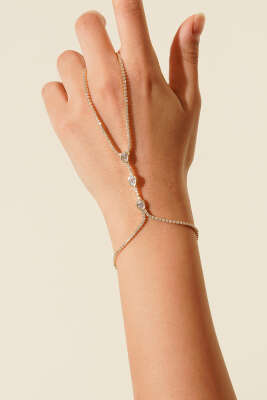 İnci Detaylı Çiçekli Şahmeran Gold - DEMİR BİJUTERİ