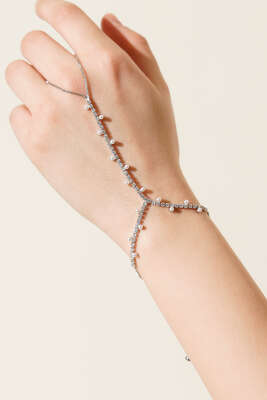 İnci Detaylı Su Yolu Şahmeran Gümüş - KONYALI BİJUTERİ