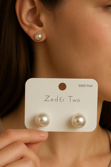 İnci Küpe Beyaz - Küpe