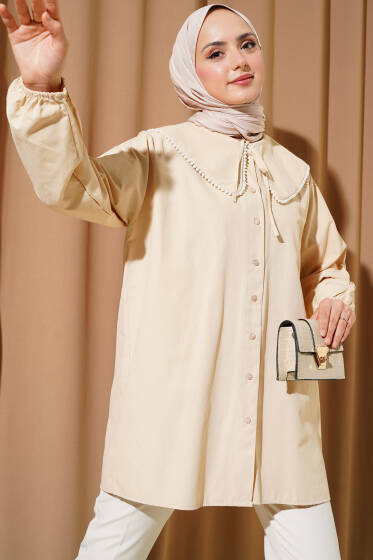 İncili Denizci Yaka Gömlek Büsküvi - Gömlek