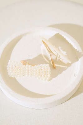 İncili Fiyonk Çıt Çıt Toka Gold - Toka