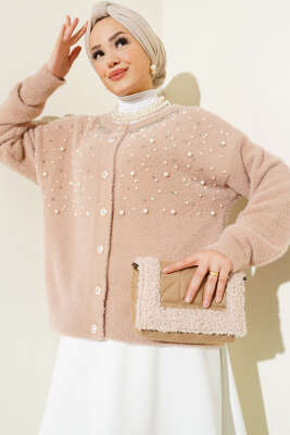 İncili Taşlı Sakallı Kısa Hırka Bisküvi 