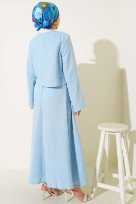 İp Bağcık Kimono Etekli İkili Takım Mavi - 700-1000 TL Ürünler