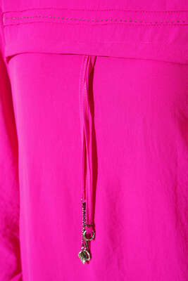 İpi Aksesuar Detaylı Uzun Tunik Fuşya - Tunik