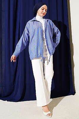 İspanyol Paça Çımalı Dabıl Pantolon Ekru - Pantolon