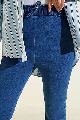 İspanyol Paça Kot Pantolon Kar Yıkama - 300-500 TL Ürünler